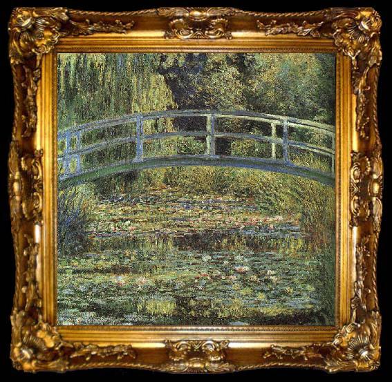 framed  Claude Monet Waterlilies and Japanese Bridge, ta009-2